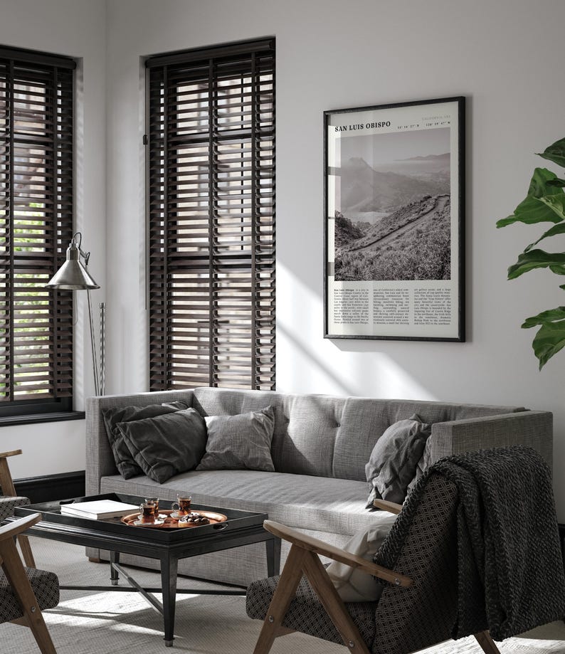 Impresión de San Luis Obispo / Póster vintage de senderismo de la costa de California imagen 9