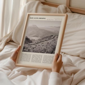 Impresión de San Luis Obispo / Póster vintage de senderismo de la costa de California imagen 2