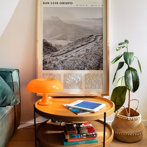 Impresión de San Luis Obispo / Póster vintage de senderismo de la costa de California imagen 5