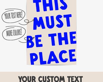 Poster con citazione personalizzata / Stampa tipografica con font retrò