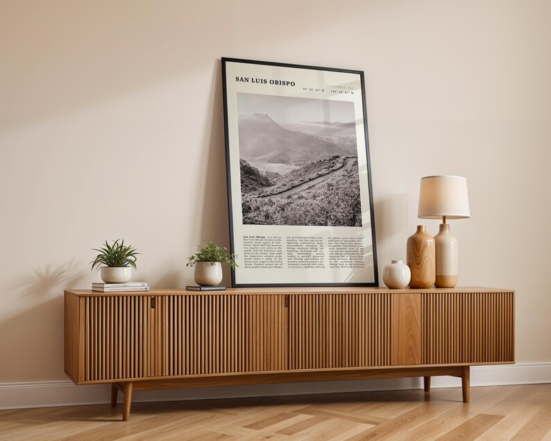 Impresión de San Luis Obispo / Póster vintage de senderismo de la costa de California imagen 6