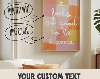 Poster con citazione personalizzata / Stampa artistica tipografica personalizzata