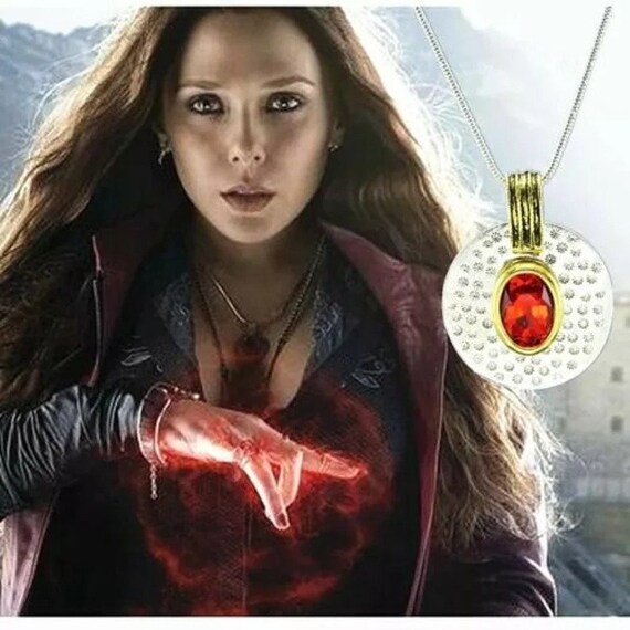 Scarlet Witch Necklacewanda Maximoff Necklacemarvel Etsy