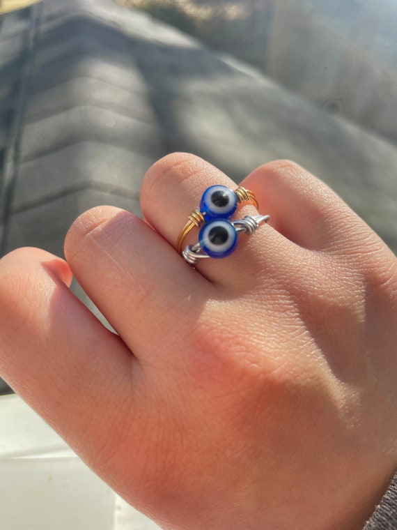 Evil eye ring etsy sale