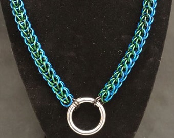 Discreet Striped Two Tone  Persian BDSM Pup/Slave/Bondage/Day Collar