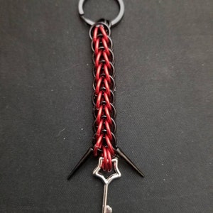 Dom key holder/Chainmail Spiked Keychain
