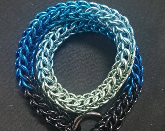 Discreet Ocean Rainbow Persian BDSM Pup/Slave/Little/Brat/Bondage/Day Collar