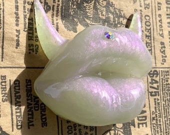 Vixen Lip Valentines  Resin Lips PMU Artist Resin Art Etsy Fridge Manet Vanity Decor Lips Magnet Large  Lips Display Cosmetic Lips Display