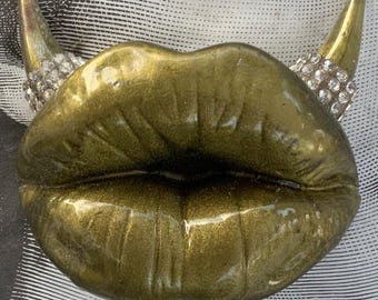 Uncool Oversized Lip Statue Resin Lips Made For Etsy Pretty Candy