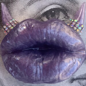 Kiss Me Resin Lip Display Handmade USA Lip Lavender Lip Display Adult Gifts  Bachelorette Gifts Holiday Gifts By Pretty Candy Boutique Etsy