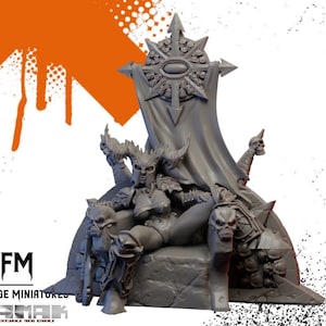 Chaos Pinup auf Thron von Ghamak