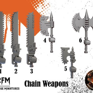 Legion Chain Weapons - Helforged Miniatures