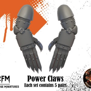 Power Claws x5 Pairs - Lightning - Helforged Miniatures