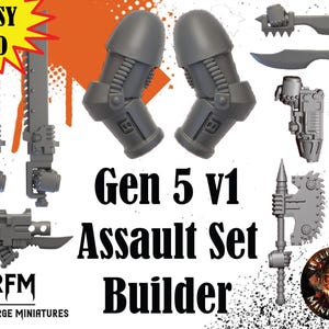 Gen5 v2 Heresy Sized Assault Set Builder - Helforged Miniatures