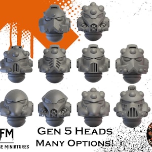 Gen 5 Heads x10 by Helforged Miniatures