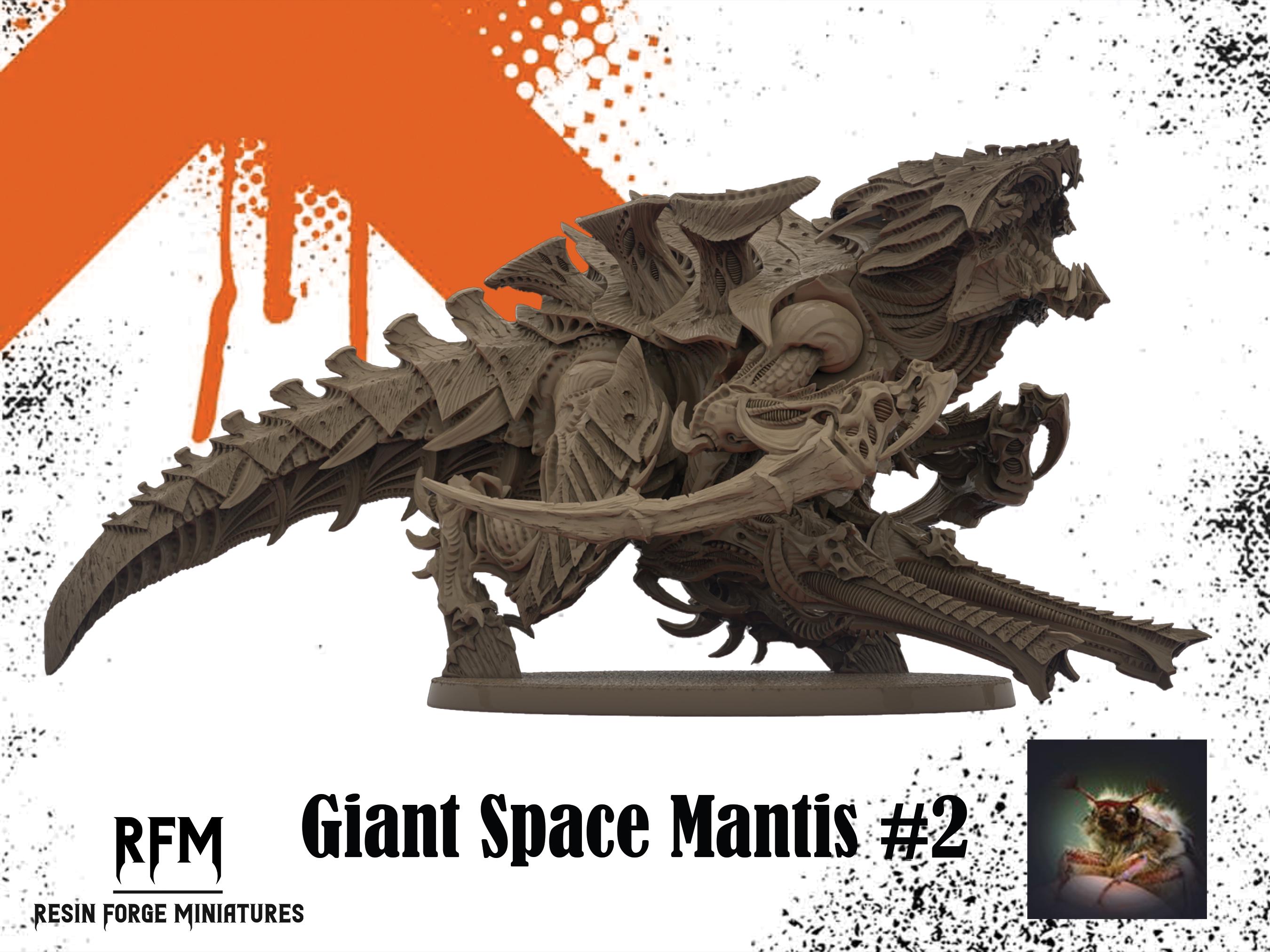 Giant Space Mantis #2 by IO_BUTOV  -  Space Bugs