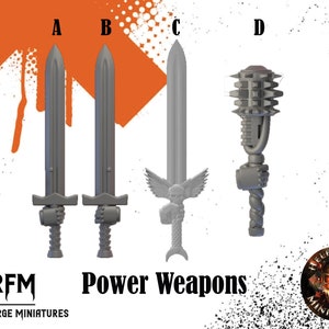 Legion Power Weapons x5 - Helforged Miniatures