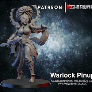 Pin-up Space Elf Warlock van Ghamak