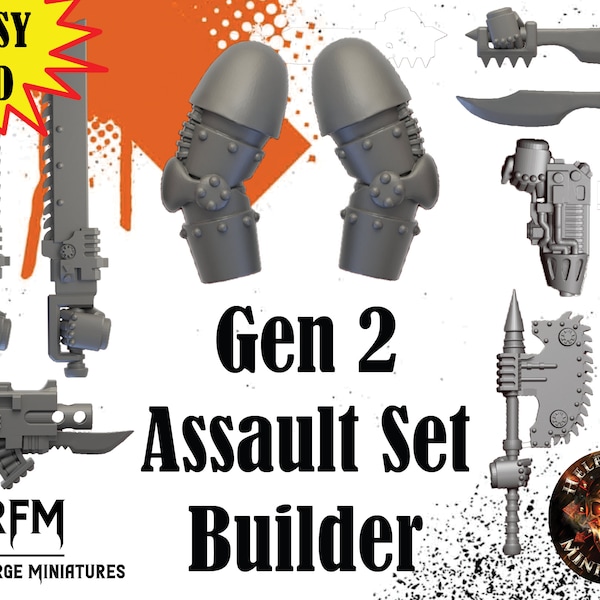 Mk2 Assault Set Builder - HERESY SIZED - Helforged Miniatures