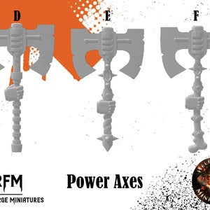 Double Power Axes - Helforged Miniatures