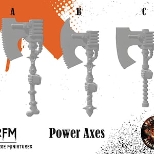 Legion Power Axes x5 - Helforged Miniatures