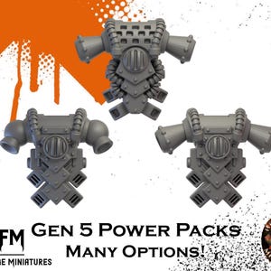Gen 5 Power Packs x10 by Helforged Miniatures