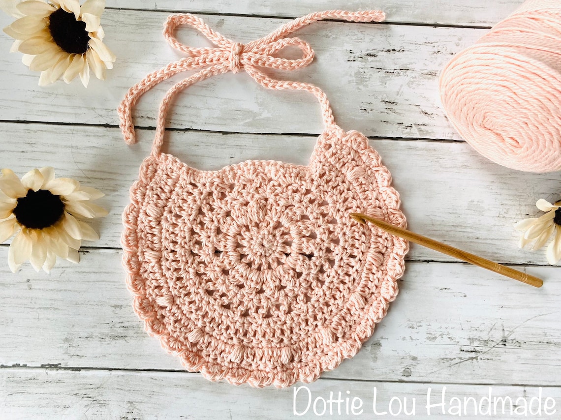 Vintage Baby Bib Crochet Pattern Etsy