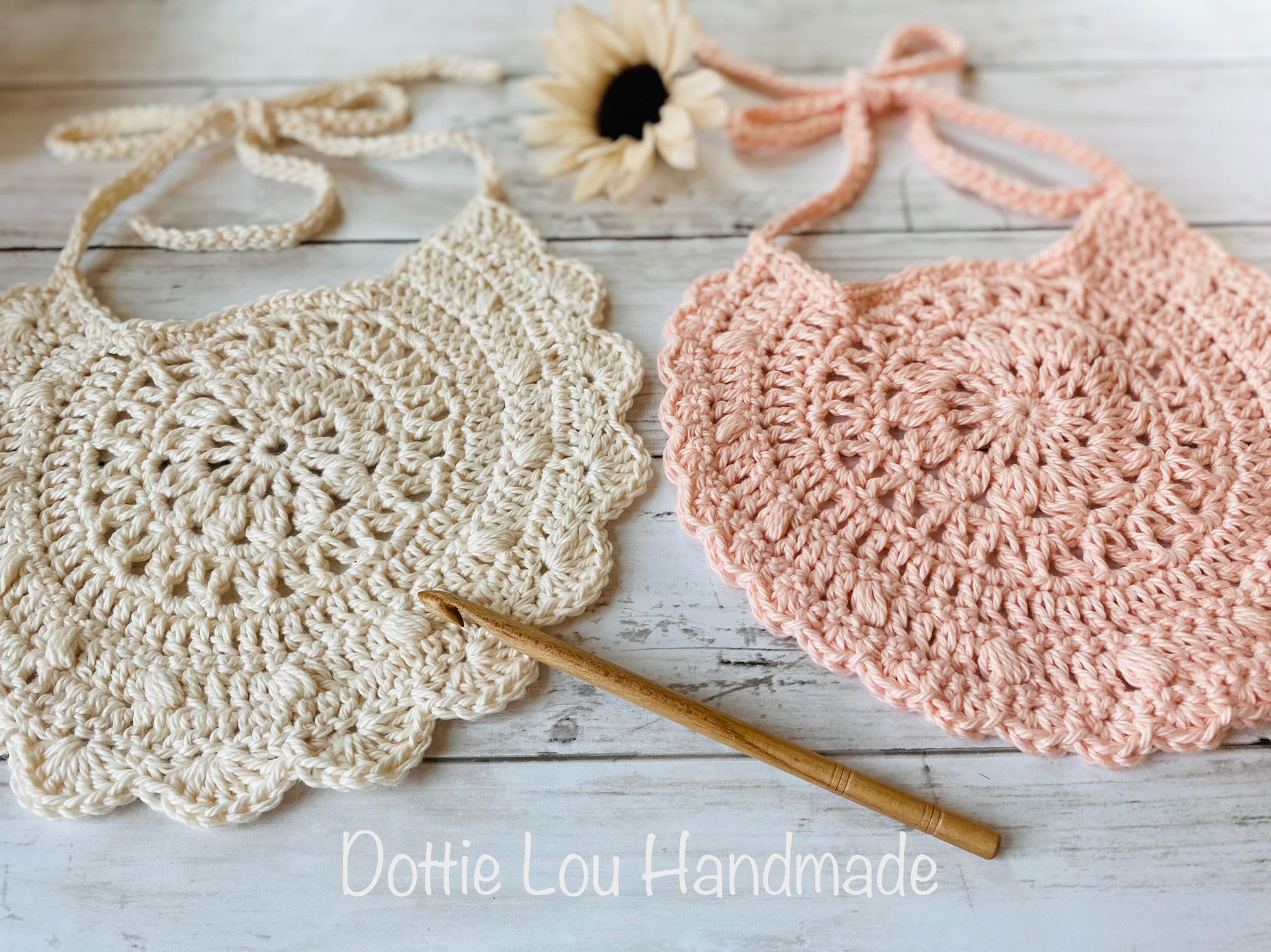 Crochet bib hotsell