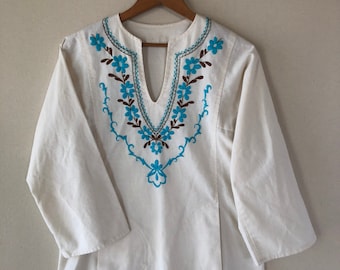 Vintage Embroidered Tunic Top