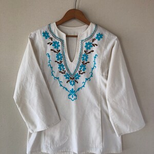 Vintage Embroidered Tunic Top image 2