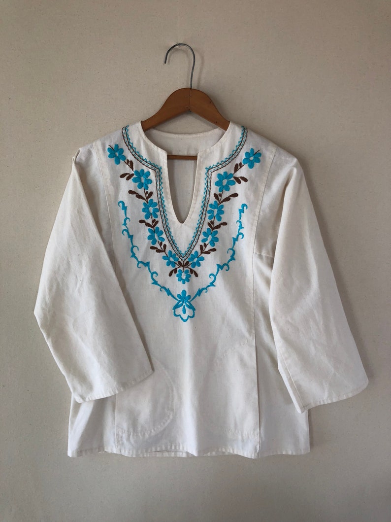 Vintage Embroidered Tunic Top image 2