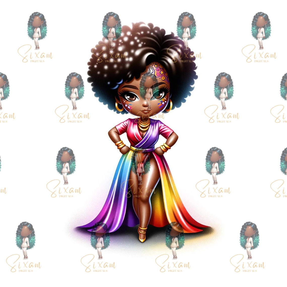 10 Cute Chibi Clipart Digital Download, Chibi Stickers, Chibi PNG ...