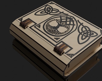 Wood Book box svg, book box, laser cut, Digital product cdr/dxf/svg/ai/pdf