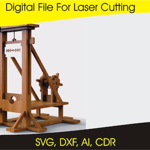 Guillotine, Instant Download SVG, PNG, dxf Laser Cut digitale download