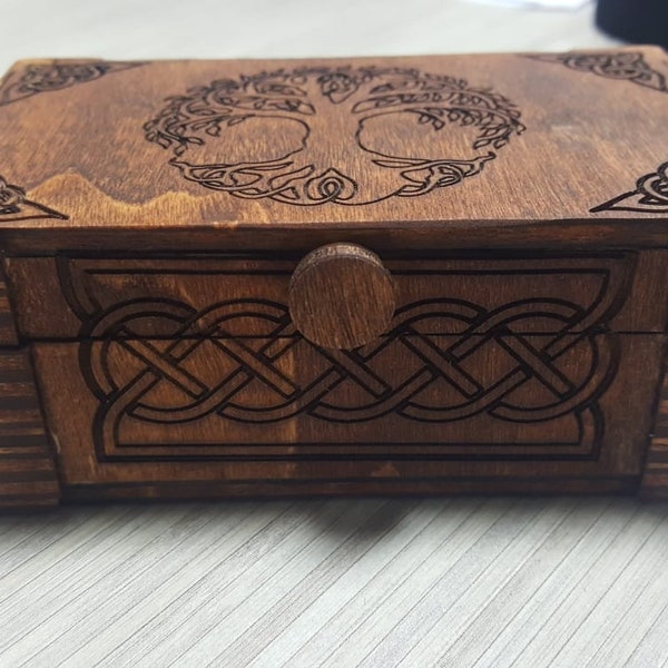 Jewelry box.  4mm Laser cut files SVG, PDF, CDR Digital product