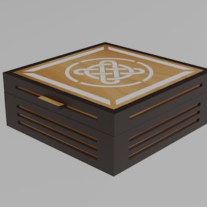 Tarot Card Storage, Major Arcana Tarot Box, Wooden Tarot Crystal Box, 4mm Laser cut files SVG, PDF, CDR Digital product