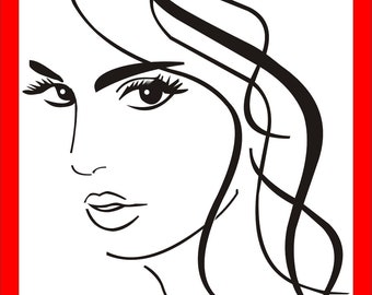 Panel. Faces . Laser cut files SVG, DXF, CDR vector plans, laser file, cnc pattern, cnc cut, laser cut, cnc route file