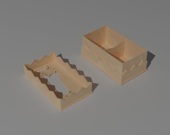 nesting wooden box.  4mm Laser cut files SVG, PDF, CDR Digital product