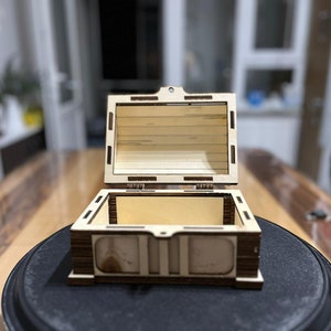 Pirate Treasure Chest SVG File - Laser Cut Wooden Box Design - 2.5mm 3mm 4mm CDR Download