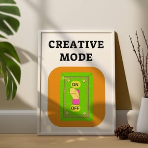 Creative Mode Print: Retro Trendy Wall Art (Digital Download)