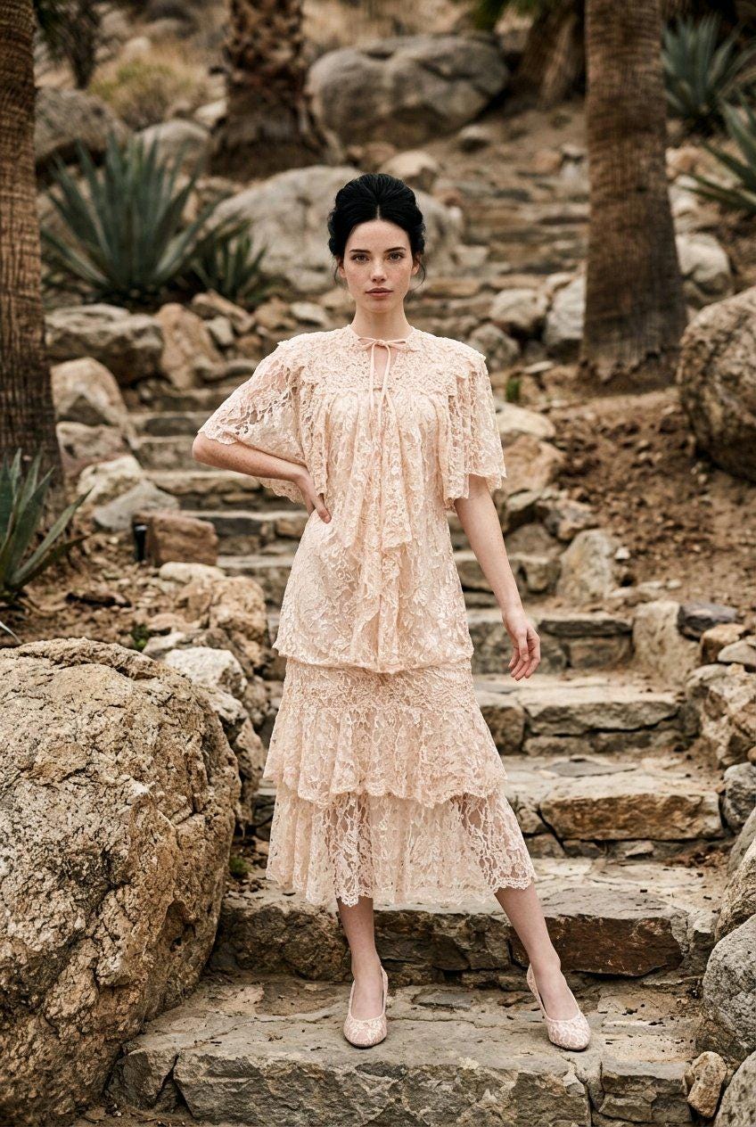 Apricot Lace Dress - Etsy Apricot Lace Dress - Etsy