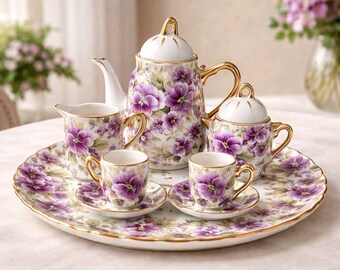 Juego de té en miniatura Formality de Baum Brothers