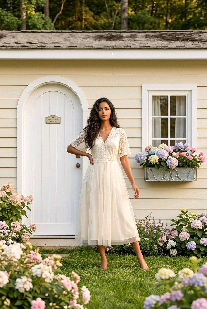strapless open back dress Jenny Yoo Little White Dress Aviana main image 0