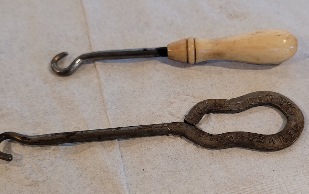 Pair of Antique Button Hooks - Etsy