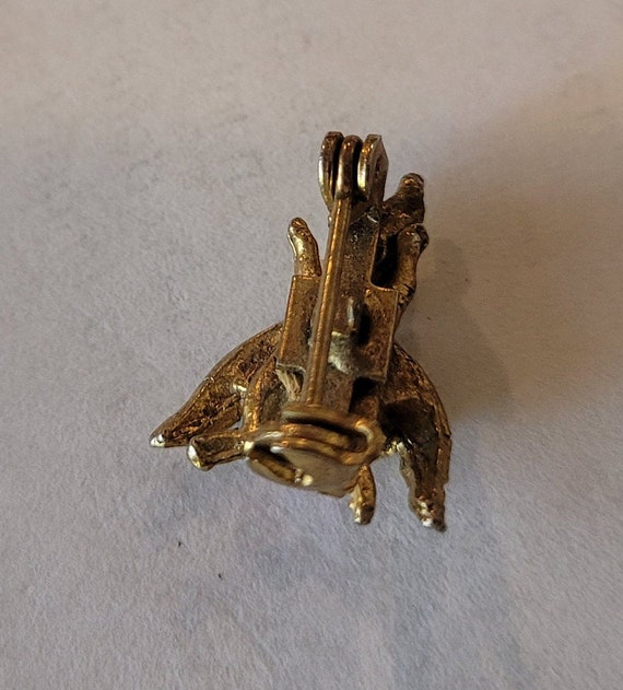 Tiny winged things - 2 crystal-studded brooches, … - image 5