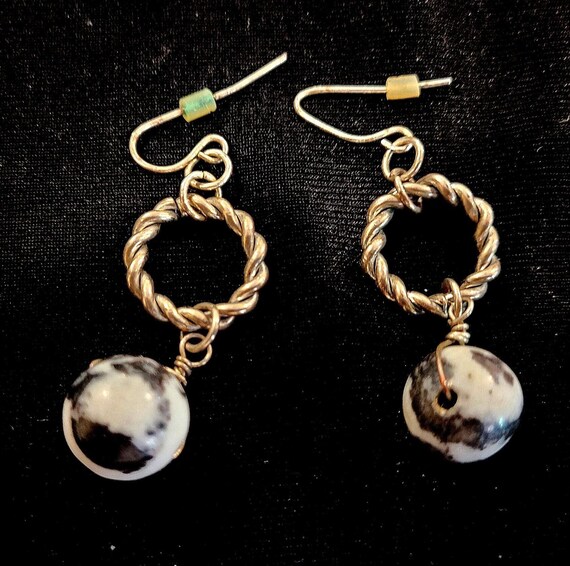 Dangle and Drop ball earrings - image 1