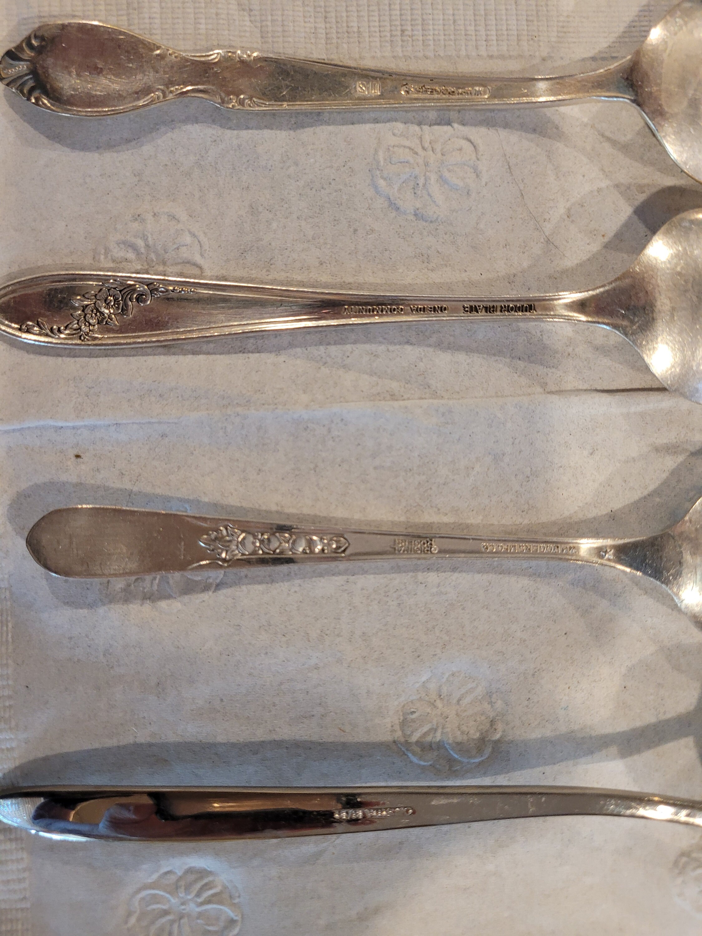 Lot of Vintage Silver Flatware of Various Types as Described Etsy