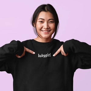 Sweater that says baby girl hotsell