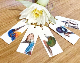 Australian native bird bookmarks