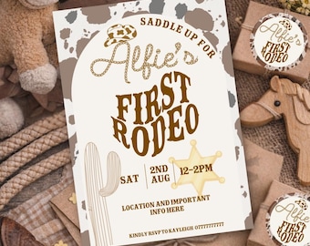 First Rodeo Birthday Party Invitation